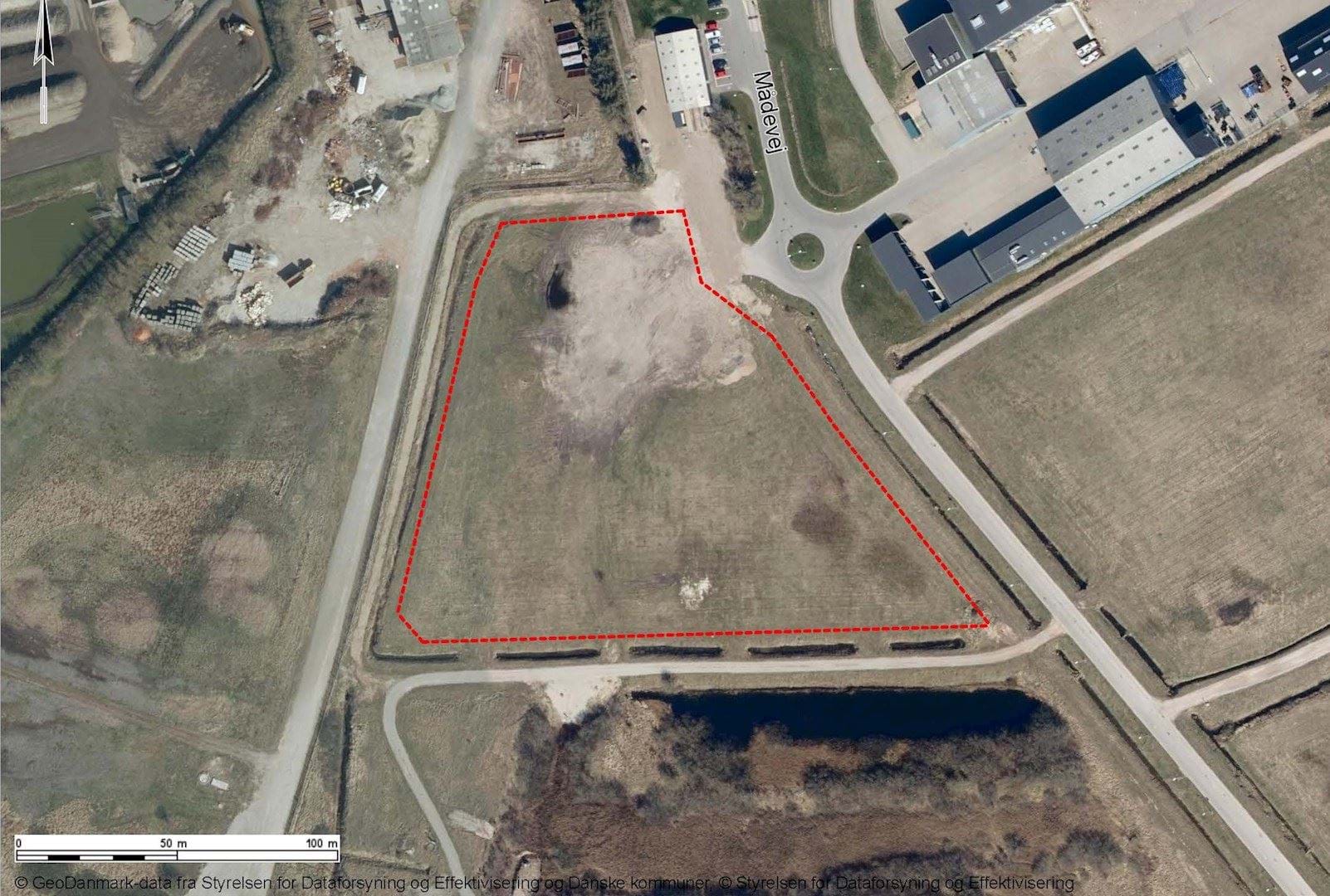 Kortet viser lokalplanafgrænsning